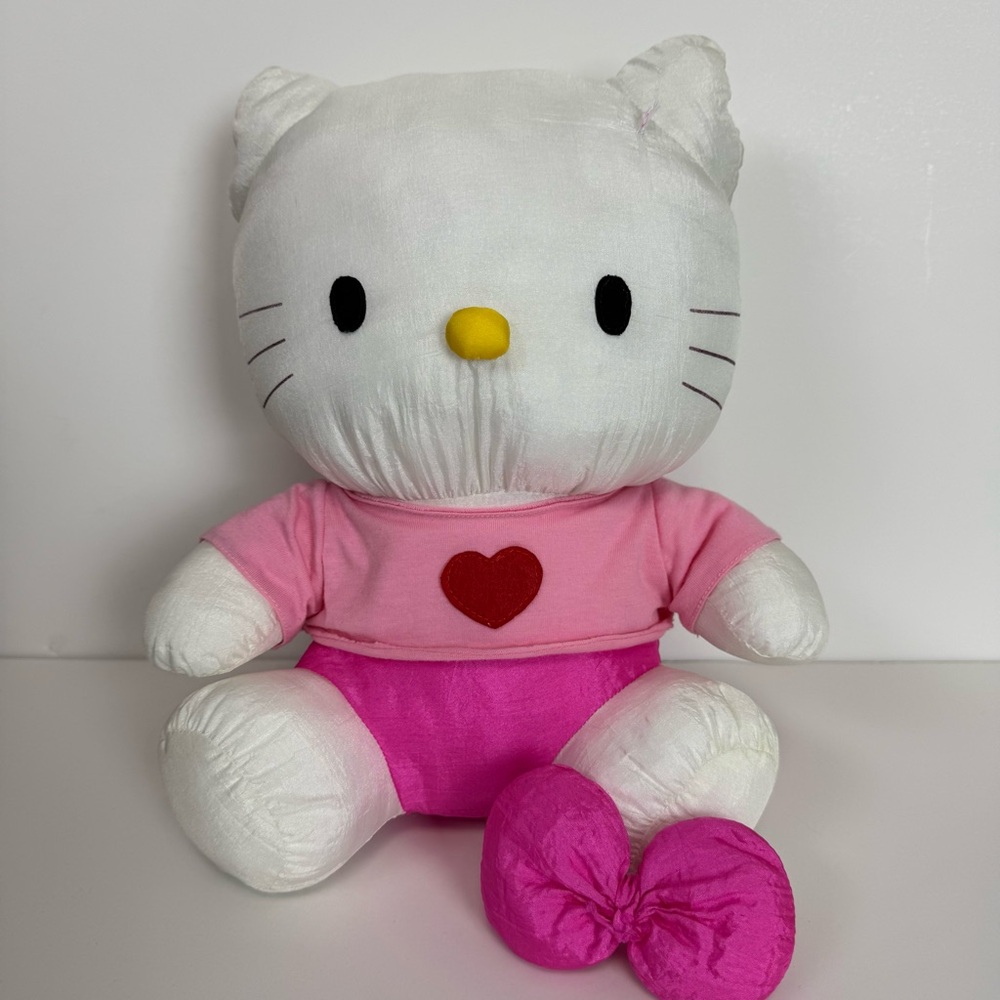 Rare Vintage 90s Sanrio Large Hello Kitty Nylon Plush